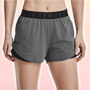 NWT UNDER ARMOUR Women's Play Up 3.0 Shorts Sz 3X Plus Size Gray